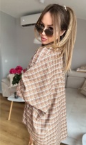 Koszula Krata beige