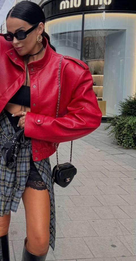 Kurtka Bomberka RED LOVE