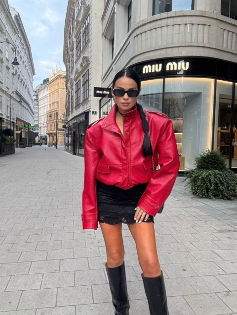 Kurtka Bomberka RED LOVE