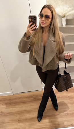 Kurtka Boucle Mokka