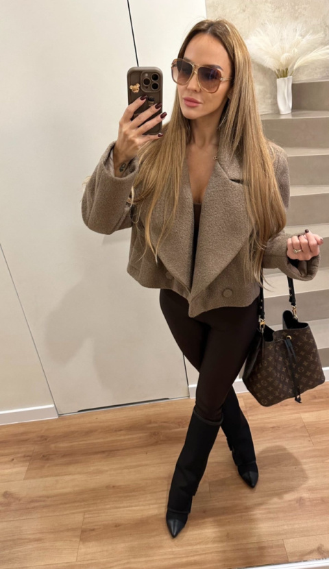 Kurtka Boucle Mokka