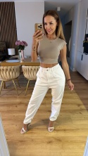 Spodnie Baloon White