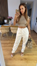 Spodnie Baloon White