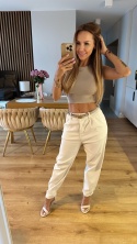 Spodnie Baloon Beige