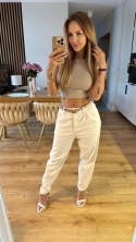 Spodnie Baloon Beige