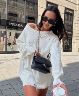 Sweter Long Cream