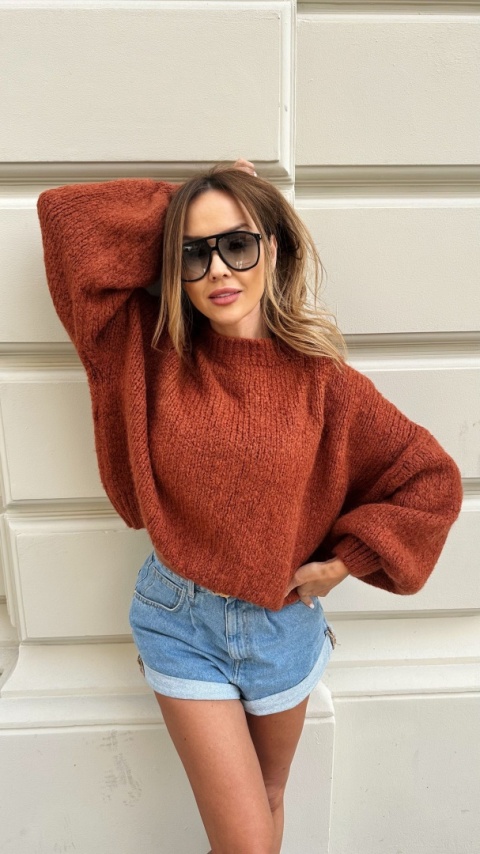 Sweterek Chmurka Cegła