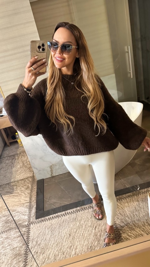 Sweterek Chmurka Czekolada