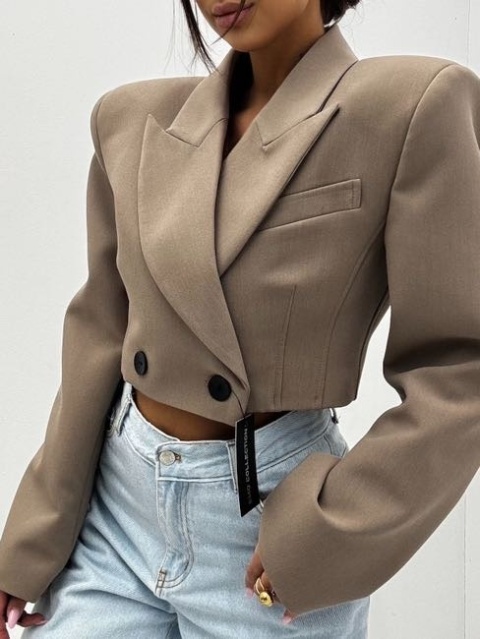 Marynarka Stella taupe